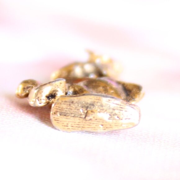 Young Adam Eve Snake Good Evil Biblical Charm Pendant Gold Tone Charm - Picture 5 of 9